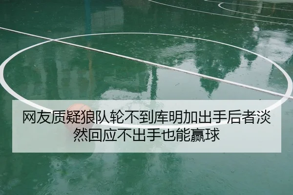 网友质疑狼队轮不到库明加出手后者淡然回应不出手也能赢球